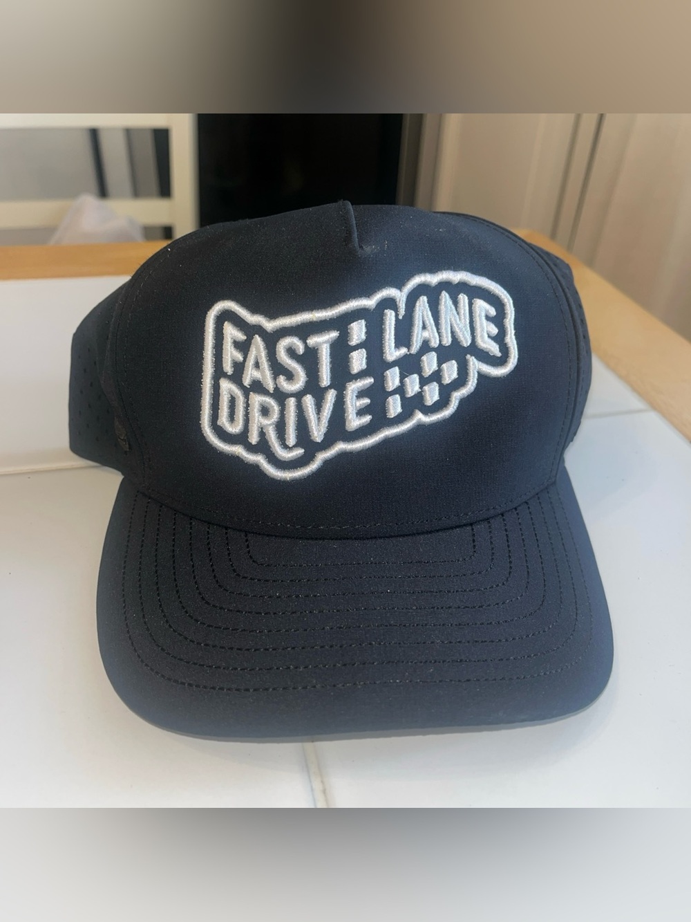 Fast Lane Drive Melin Snapback Hat Black Mesh Trucker Scottsdale Water Resistant